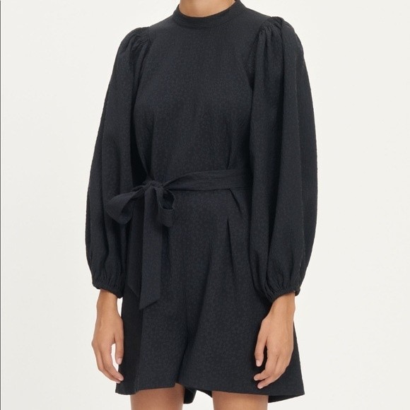 Samsoe Samsoe Romper Harriet Short Jumpsuit Black XXS - Picture 2 of 10